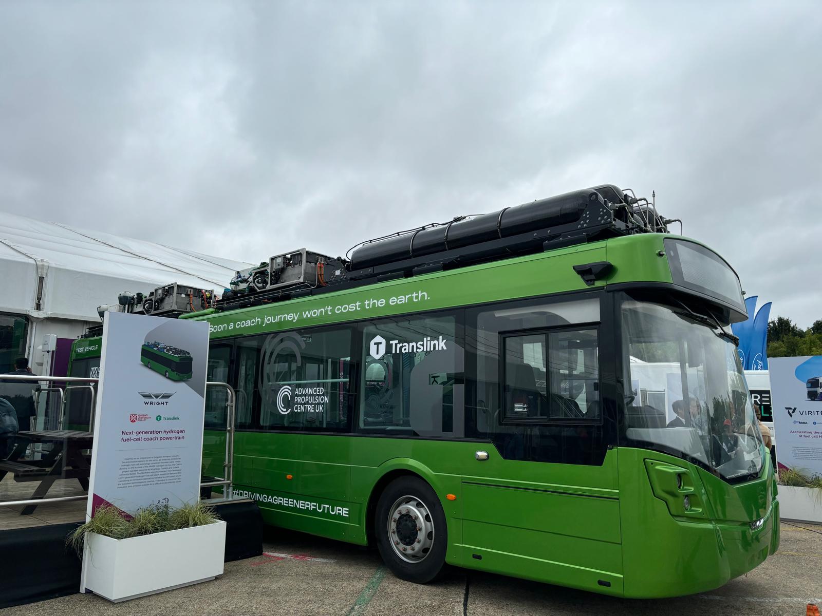 Wrightbus’s prototype coach went on display last week